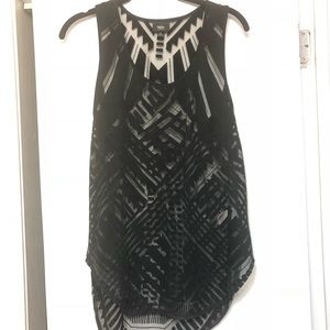 Black see through top